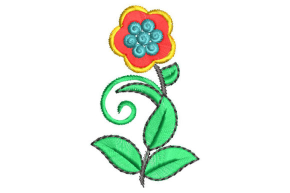 Review: Colorful Flower with Green Leaves