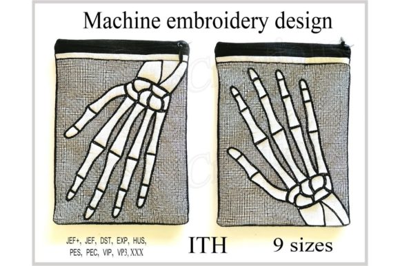 Review: In the Hoop Zippered Skeleton Arm Bag