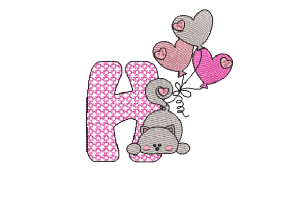 Review: Letter H Cat Sketch for Boutique Sweatshirts