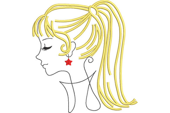 Reviewing Outline Sketch of a Girl’s Portrait for Etsy