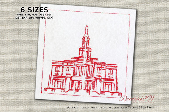 Reviewing the Payson Utah Temple Redwork Design