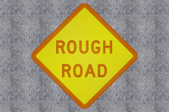 Rough Road Sign: A Holiday Embroidery Review